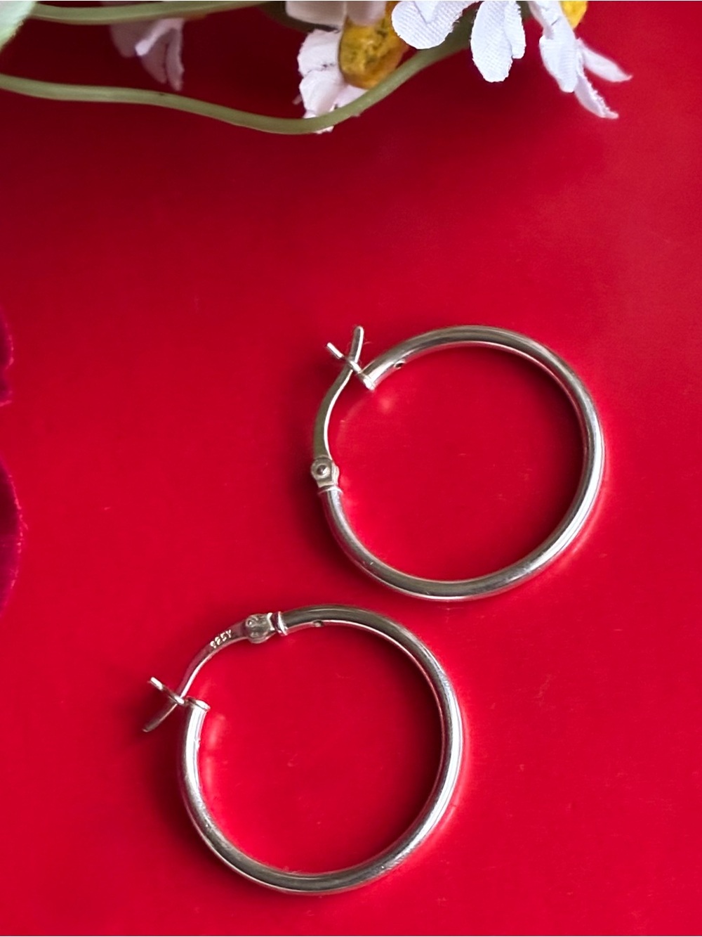 925 Silver Earrings,Silver Hoop Earrings - Classic Women’s Hoops - Picture 4 of 6